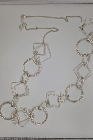 Zaza layered rings necklace