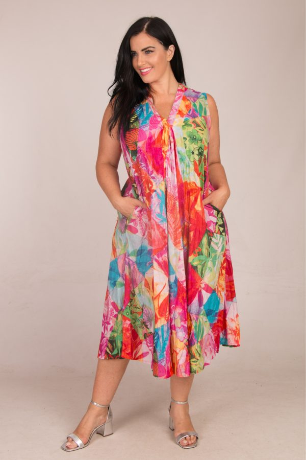 Orientique Jozani V neck dress - Oranges - Image 4