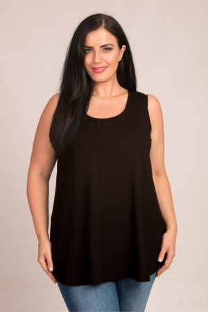 Our model is wearing Noen jersey panel vest in black for Froxx Clothing
