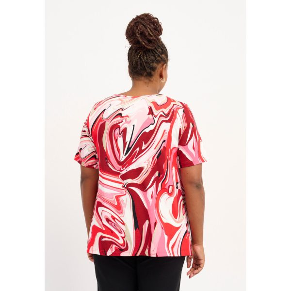 Pont Neuf Lotte jersey top - Tomato - Image 2
