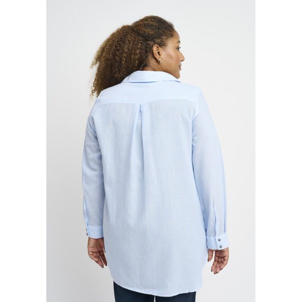 Pont Neuf Lalorian cotton stripe shirt - Pale Blue - Image 2