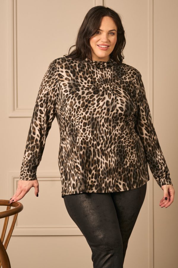 Mona Lisa jersey polo top - Animal - Image 5