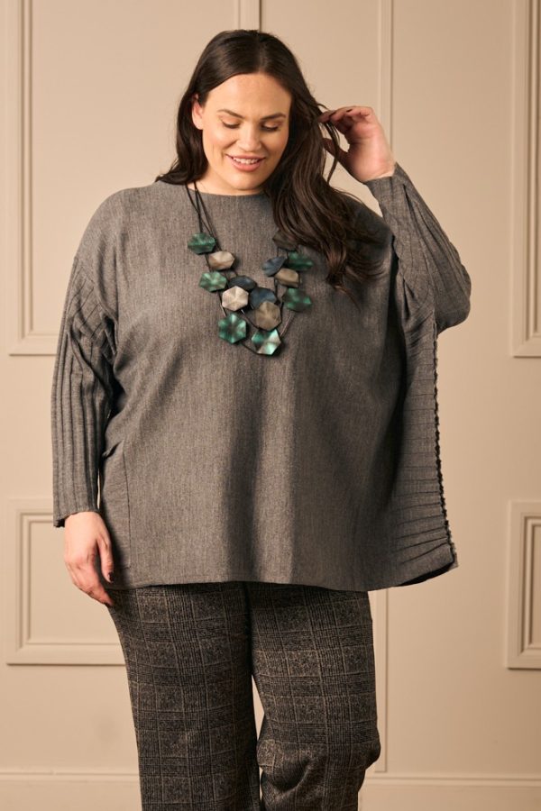 Noen batwing jumper - Anthracite - Image 2