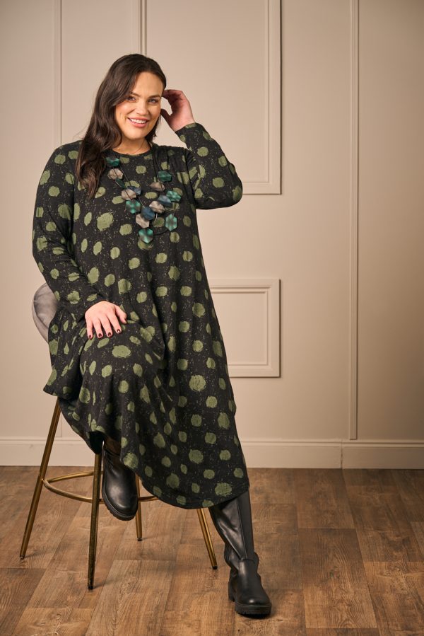 Orientique jersey bubble dress - Black - Image 4