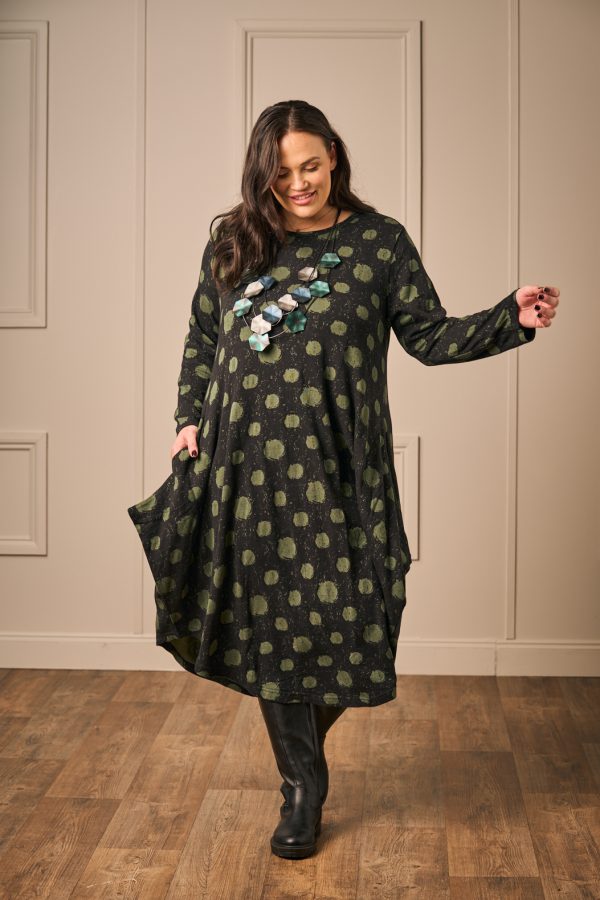Orientique jersey bubble dress - Black - Image 3