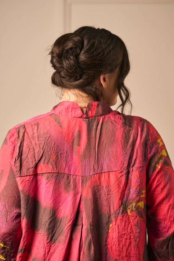 Noen print tunic - Red - Image 5