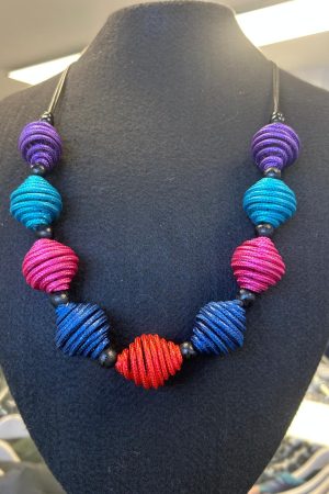 Zuri Spirals Necklace - Multicolours