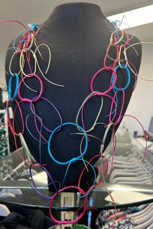 Zabrina cord ovals necklace - Multicolours