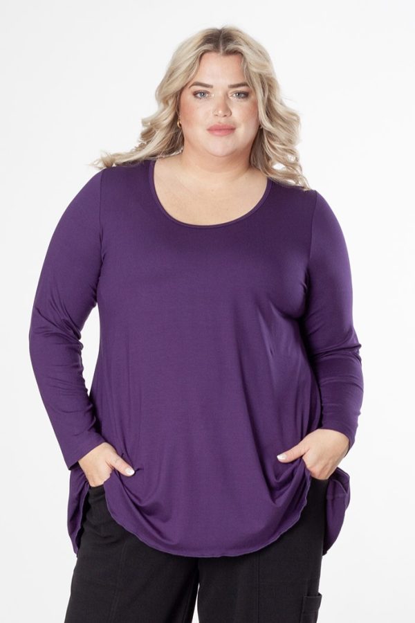 Exelle Saskatol jersey tee - Purple - Image 3